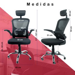 Kit 2 Cadeira de Escritorio Presidente Ergonômica Oc-300 Standart - 4