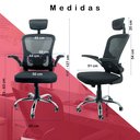 Ver imagem 4 de Kit 2 Cadeira de Escritorio Presidente Ergonômica Oc-300 Standart