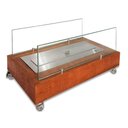 Ver imagem 1 de Lareira Ecológica a Álcool Portátil Madeira Rústica Classe a