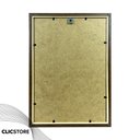 Ver imagem 3 de Kit 10 Moldura A4 21x30cm com Vidro e Fundo para Quadros Retratos Diplomas Certificados:marrom