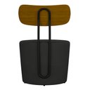 Ver imagem 5 de Poltrona Decorativa para Sala de Estar Redonda 53cm Le Moon M22 PU Preto - Mpozenato