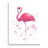 Tela Decorativa Flamingo Aquarela - 30x40cm - 3