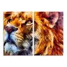 Kit 2 Telas Decorativas Pintura Leão Grande - 1