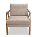 Ver imagem 6 de Kit 2 Poltronas Decorativas De Luxo Frida Linho Rústico Areia - Gran Belo
