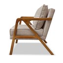 Ver imagem 7 de Kit 2 Poltronas Decorativas De Luxo Frida Linho Rústico Areia - Gran Belo