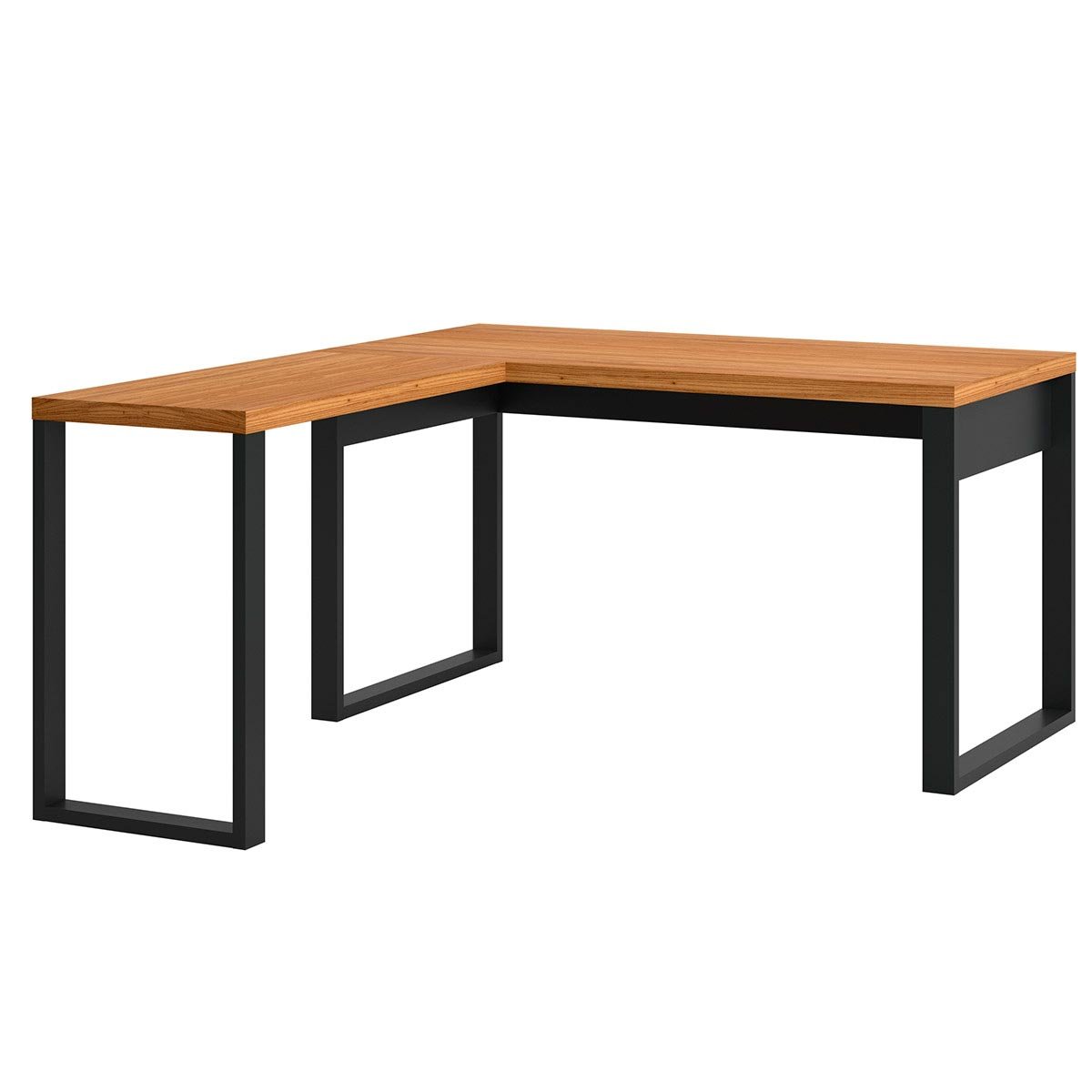 Kit Mesa Escritório em L com Gaveteiro + Estante 1 Porta Mdf - 7
