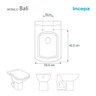 Assento Sanitario Termofixo Bali Biscuit para Vaso Incepa - 4