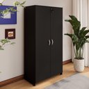 Ver imagem 2 de Armário Alto New City 2 Portas MDP 80cm Preto Gebb Work