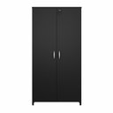 Ver imagem 7 de Armário Alto New City 2 Portas MDP 80cm Preto Gebb Work