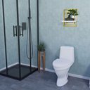 Ver mais imagens de Prateleira Quadro Nicho de Parede Decorativo Torun em Aço e Mdf - Branca e Jade