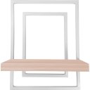 Ver imagem 6 de Prateleira Quadro Nicho de Parede Decorativo Torun em Aço e Mdf - Branca e Jade