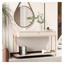 Ver imagem 2 de Aparador Curvo Tucupí 1g Off White Bronze Jb Bechara