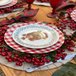 Prato Sobremesa em Porcelana Estampa Urso de Natal 21cm - 2