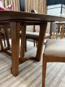Ver imagem 3 de Conjunto Sala de Jantar Gemini 220x110 Madeira Maciça com 6 Cadeiras Estofadas Made Wood