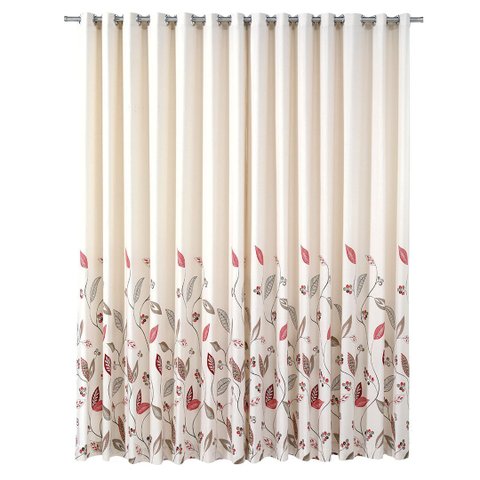 Cortina Translúcida Döhler Tais Ii Fibra Recuperada Folhas 300x250cm