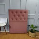 Ver imagem 3 de Cabeceira de Cama Box Solteiro - Suede Rosa