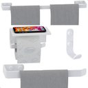 Ver imagem 2 de Kit de Acessórios para Banheiro Branco 4 Peças F.max