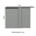 Ver imagem 3 de Balcão de Canto 1 Porta Suspenso Nice Madesa