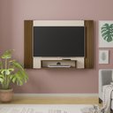 Ver imagem 6 de Painel Supenso para Tv 47 Pol 120 Cm Pinho Ripado Off White Arly Pinho Ripado Off White