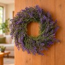 Ver imagem 3 de Guirlanda Flores Coroa Artificial Enfeite Porta Parede 30cm