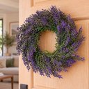 Ver imagem 1 de Guirlanda Flores Coroa Artificial Enfeite Porta Parede 30cm