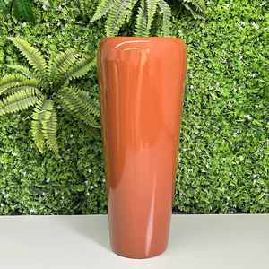 Vaso Decorativo Fibra de Vidro Florida P 65cm Terracota
