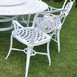 Conjunto de Jardim com Mesa Giratória e 6 Cadeiras Modelo Havana Alumínio Fundido - 2