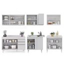 Ver imagem 6 de Armário de Cozinha Modulado de Canto 6 Peças Cp29 Balcão com Tampo Branco - Lumil Lumil Móveis