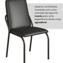 Ver imagem 5 de Kit 6 Cadeiras para Sala de Jantar Malibu Preto