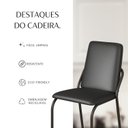 Ver imagem 7 de Kit 6 Cadeiras para Sala de Jantar Malibu Preto