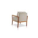 Ver imagem 3 de Poltrona Decorativa Linho Bege Claro Lua