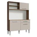 Ver imagem 7 de Armário de Cozinha Compacta 120cm Rustic/crema Life Madesa