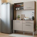 Ver imagem 1 de Armário de Cozinha Compacta 120cm Rustic/crema Life Madesa