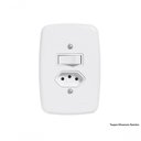 Ver imagem 1 de Interruptor Br 1 Simp+tom 2p+t C/pl 10a 250v 3215 C/12pcs