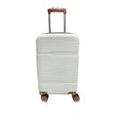 Ver imagem 2 de Kit Mala 23kg + Mala 10kg Polipropileno Inquebrável Branca