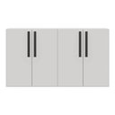 Ver imagem 2 de Aparador Buffet 4 Portas Viena Branco/preto