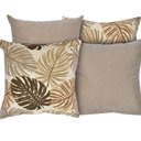 Ver imagem 1 de Capa Almofada Estampada Jacquard Decorativas com Ziper 4 unidades:R353