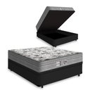 Ver imagem 3 de Cama Box Bau Casal Preto + Colchão Casal Evolution Molas Ensacadas (138x188x32) - Probel