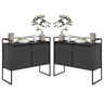Conjunto Buffet Aparador Industrial 2 Portas Preto - 1