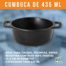 Cumbuca Malga Caçarola Mini de Ferro Fundido 435ml Molheira com Alças Fundição Santana - 2