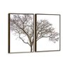 Kit 2 Telas Canvas com Moldura Arvore Seca Madeira - Médio - 2