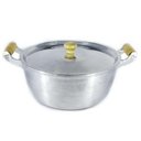 Ver imagem 2 de Caçarola Panela Alumínio Polido Alça Madeira Bojuda 28cm