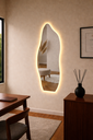 Ver imagem 1 de Espelho Decorativo 80cm com Led Amarelo Quente – Design Moderno e Elegante