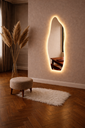 Ver imagem 3 de Espelho Decorativo 80cm com Led Amarelo Quente – Design Moderno e Elegante