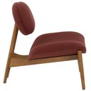 Ver imagem 7 de Poltrona Decorativa Yves Base Madeira Castanho Linho Marsala - Nexta Casa