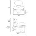 Ver imagem 4 de Poltrona Decorativa Yves Base Madeira Castanho Linho Marsala - Nexta Casa