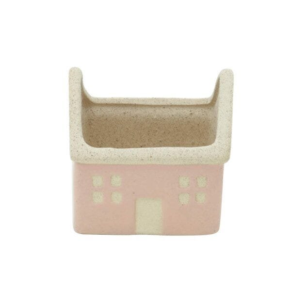 Mini Cachepot em Porcelana Open Ceiling House Urban - 1