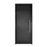 Porta Lambril C/Puxador Aluminio Preto 2.10 x 1.00 Lado Esquerdo - Hale - 1
