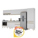 Ver imagem 2 de Cozinha Completa c/Balcão para Cooktop Veneza MP2277 Multimóveis + Brinde Jogo de Panelas Tramontina