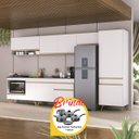 Ver imagem 1 de Cozinha Completa c/Balcão para Cooktop Veneza MP2277 Multimóveis + Brinde Jogo de Panelas Tramontina